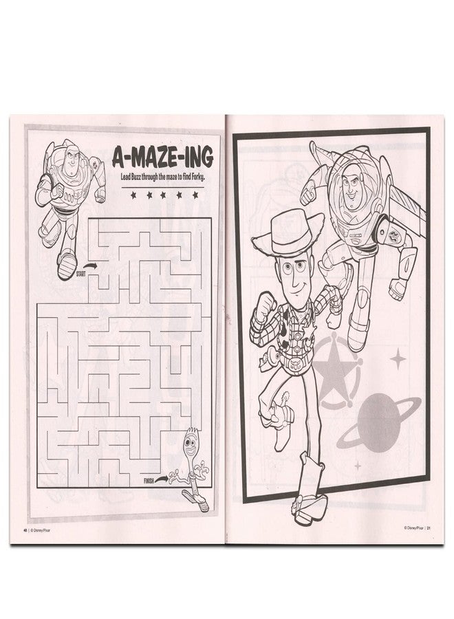 Crenstone Toy Story Coloring Books for Kids, Boys, Girls - Bundle with 3 Toy Story Coloring and Activity Books Plus Stickers, Mask, and More (Toy Story Gifts for Kids) - Image 2