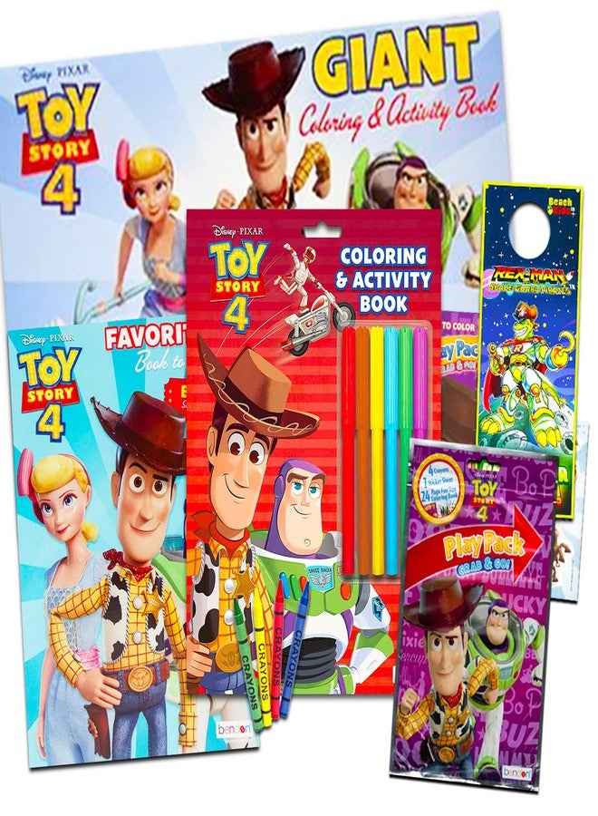 Crenstone Toy Story Coloring Books for Kids, Boys, Girls - Bundle with 3 Toy Story Coloring and Activity Books Plus Stickers, Mask, and More (Toy Story Gifts for Kids) - Image 1