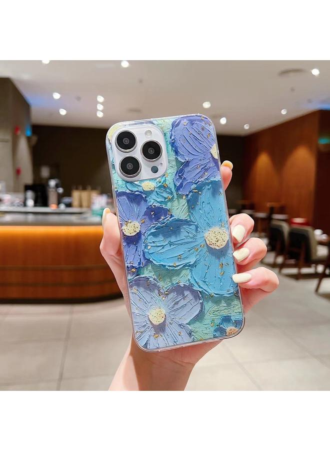 Zaboon Case For iPhone 11 Pro Max Gold Foil Oil Painting Epoxy TPU Phone Case - Image 1