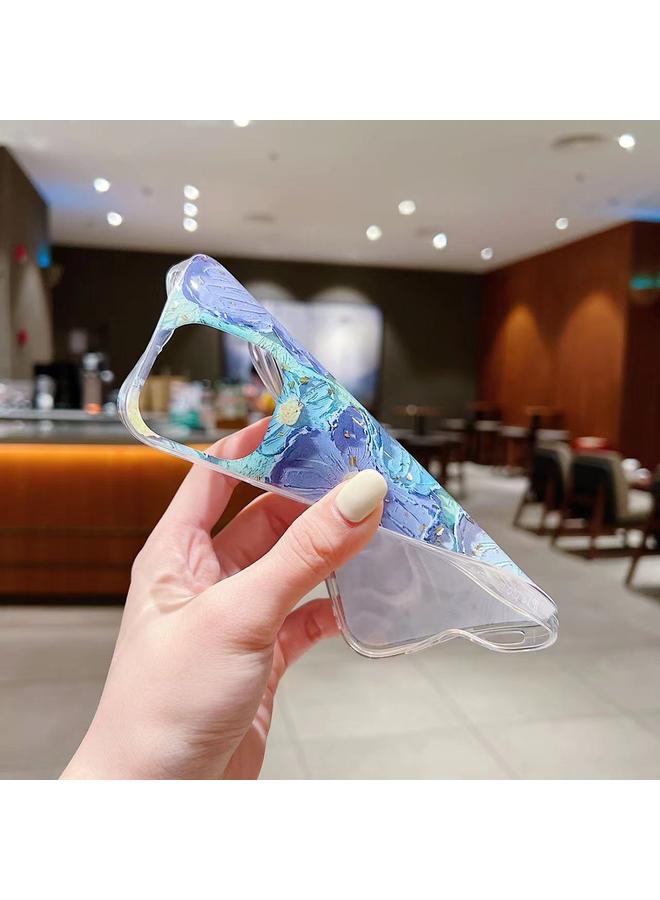 Zaboon Case For iPhone 11 Pro Max Gold Foil Oil Painting Epoxy TPU Phone Case - Image 4