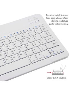 Rock Pow Ultra-Slim Bluetooth Keyboard and Mouse Combo Rechargeable Portable Wireless Keyboard Mouse Set for Apple iPad iPhone iOS 13 and Above Samsung Tablet Phone Smartphone Android Windows  - Image 4