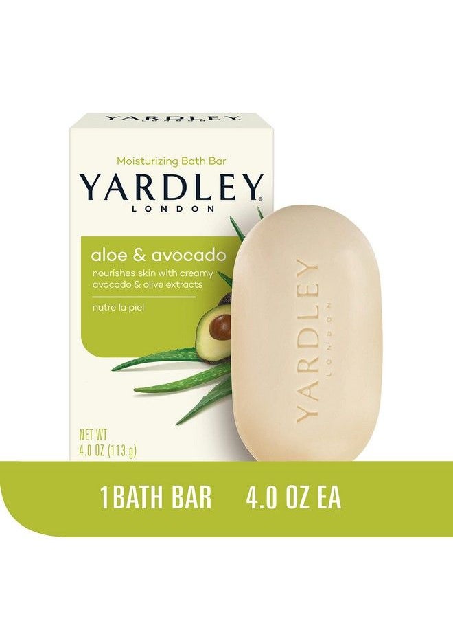 Yardley London Aloe & Avocado Naturally Moisturizing Bath Bar Botanical Aloe & Avocado 4 Ounce  - Image 3