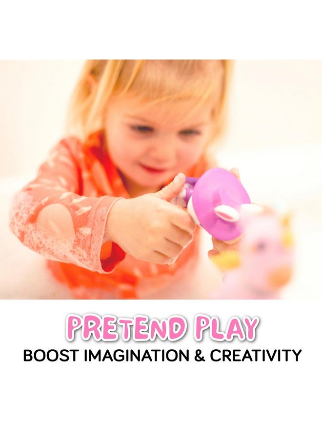 SplashEZ Girl Bath Toys Mold Free Bath Toys For Girls And Toddlers, Girl No Hole Bath Toys, No Mold For Tub,Beach,Pool, Bpa-Free, Dishwasher-Safe, Infant Bath Toys No Holes 0 1 3 6 12 18 Months  - Image 5