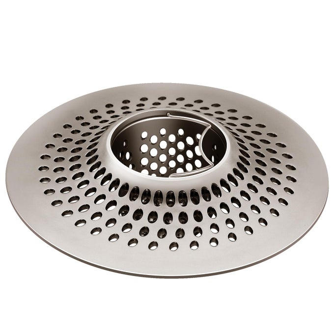 SHOWER DRAIN HAIR CATCHERBATHROOM DRAIN COVERBATHTUB DRAIN STRAINERSHOWER STALL DRAIN PROTECTORBRUSHED NICKEL