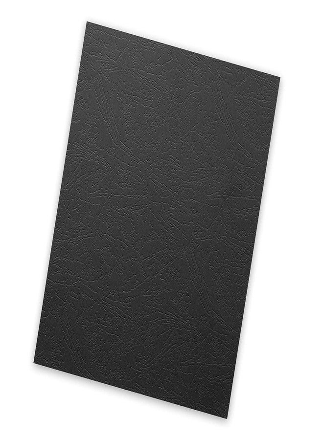 HOUYEE 100 Pack 12 Mil 90 lb Leather Texture Paper Binding Covers, Binding Presentation Covers,8.5x11 Inches,Letter Size,Black,Un-Punched - Image 4