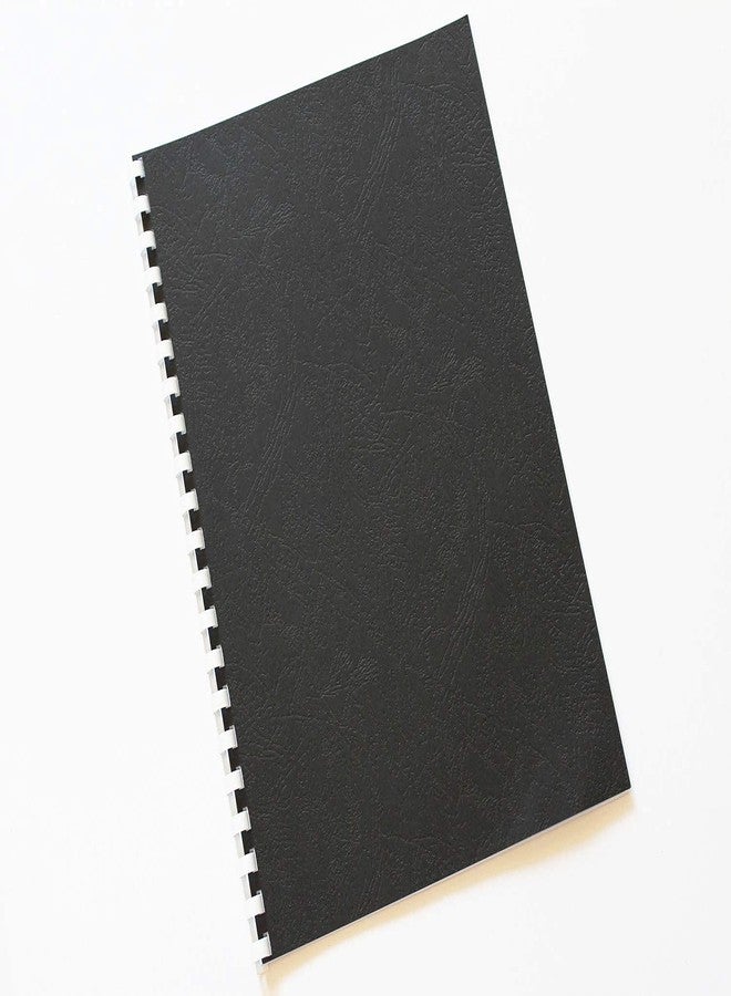 HOUYEE 100 Pack 12 Mil 90 lb Leather Texture Paper Binding Covers, Binding Presentation Covers,8.5x11 Inches,Letter Size,Black,Un-Punched - Image 3