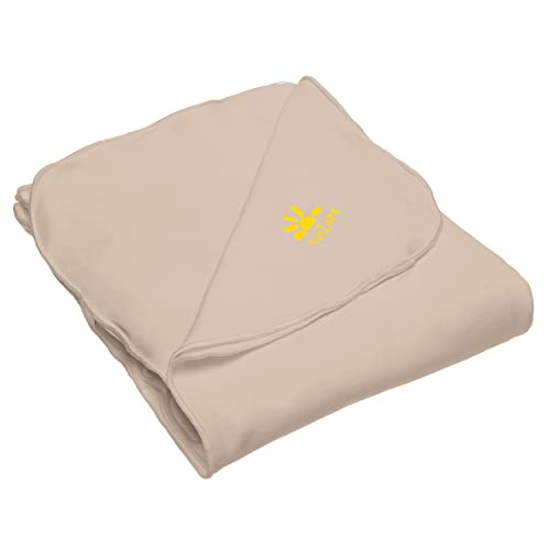 Nozone Baby Blanket Sun Protective Soft Rayon from Bamboo UPF 50 in White