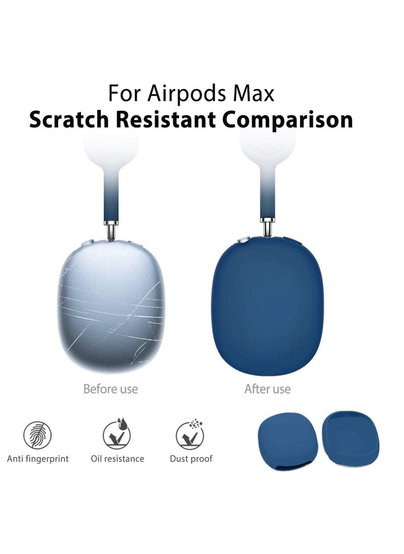 Generic - Protective Cover Compatible with Airpods Max Earphone Case Transparent Soft Silicon for Airpods Max Headphone Accessories Shockproof Protector with Anti-Slip Two Side - Image 1