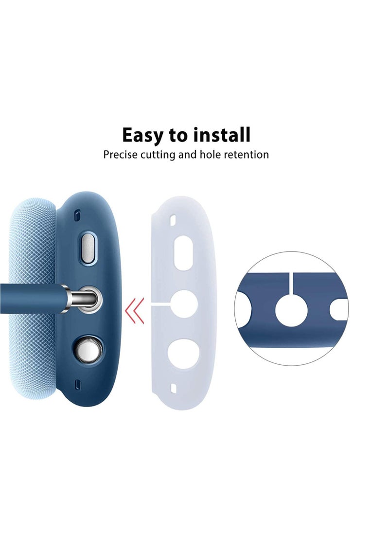 Generic - Protective Cover Compatible with Airpods Max Earphone Case Transparent Soft Silicon for Airpods Max Headphone Accessories Shockproof Protector with Anti-Slip Two Side - Image 1