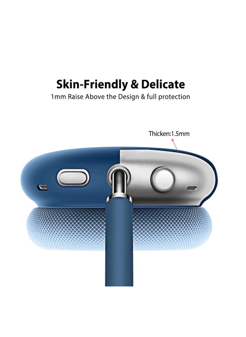 Generic - Protective Cover Compatible with Airpods Max Earphone Case Transparent Soft Silicon for Airpods Max Headphone Accessories Shockproof Protector with Anti-Slip Two Side - Image 1