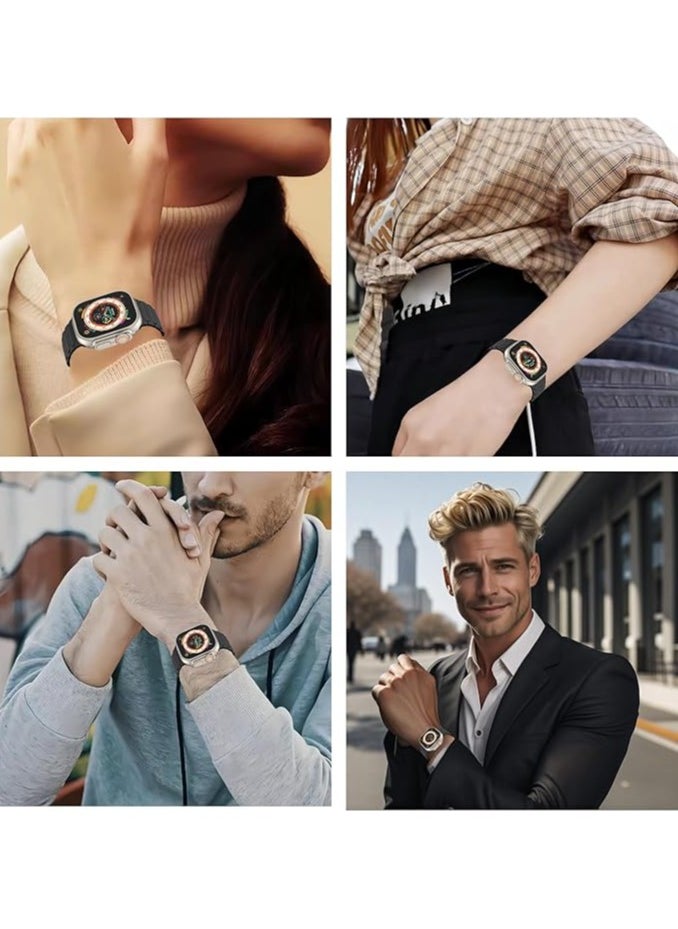 keloray - Magnetic watchband Compatible with Apple Watch Band 49mm 46mm 45mm 44mm 42mm Thin Silicone Replacement Wristband Strong Magnet link for iWatch SE SE2& Series 10/9/8/7/6/5/4 Ultra 2 - Image 1