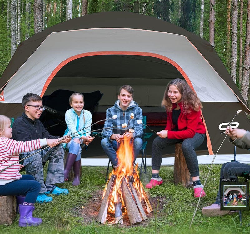 CAMPROS CP Tents for Camping 6 Person Tent Waterproof Windproof Double Layer Family Camping Tent, Easy Setup Dome Tent with Large Mesh Windows & Wider Door for Outdoor Camping & Hiking - Image 4