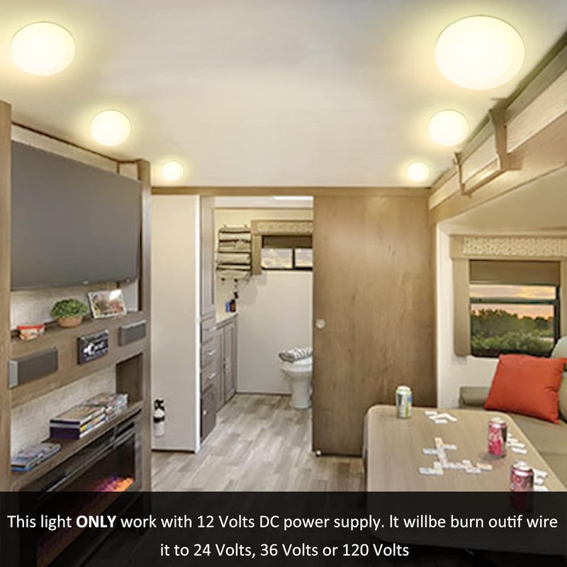 Facon 4.5 Inch LED RV Puck Light - 6 Pack - Image 2