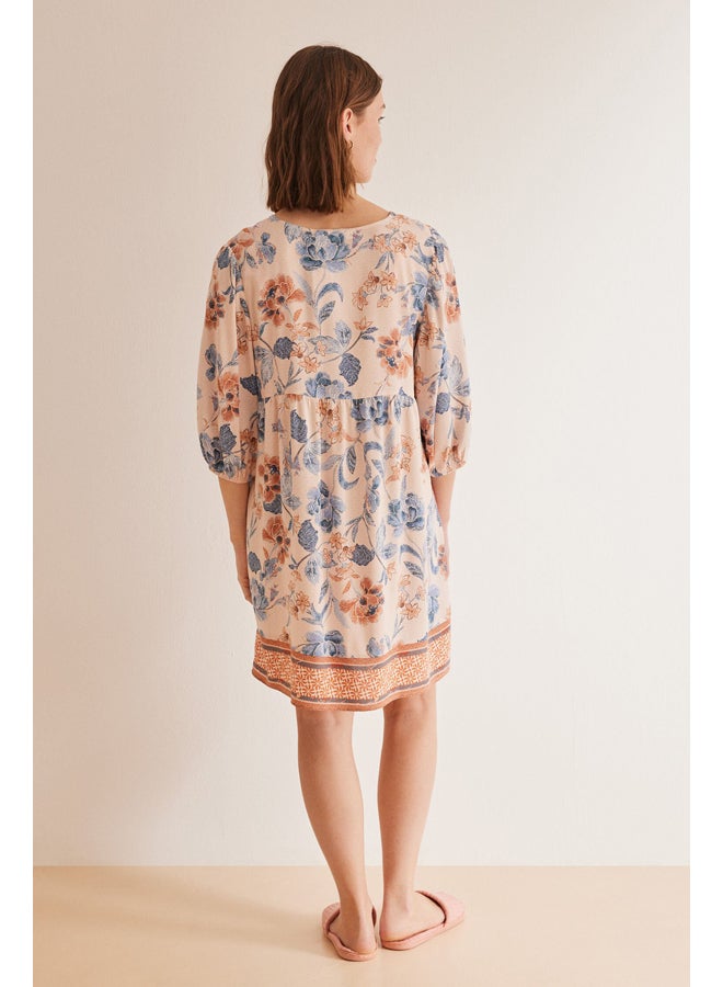 women'secret Puff sleeve flower dress  - Image 2