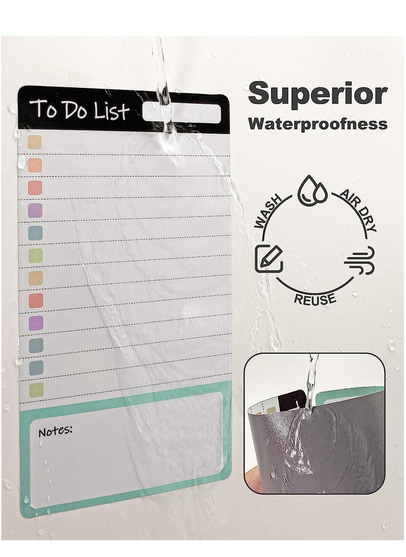 SYOSI - To Do List Sticky Notes, 8pcs Dry Erase Reusable to Do List Sticky Notes, Daily Planner Chart, Checklist Notepad, Lined Task Todo Memo Pad for Home, Office, Refrigerator, Desk, Mirror - Image 1