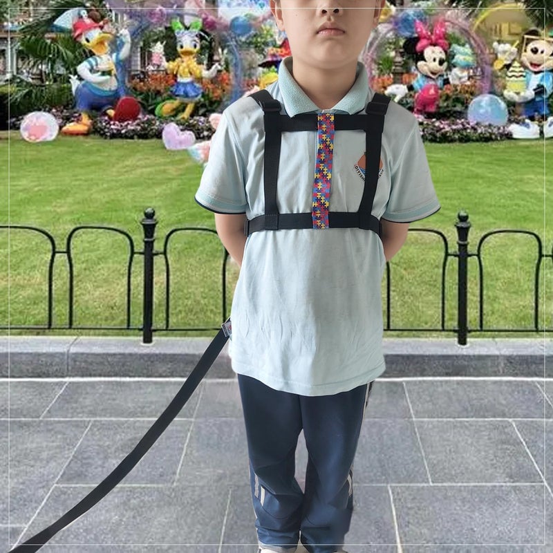 welsoon حزام المشي للأطفال الأكبر سناً مع مقبض سريع الضبط وحبل قابل للتعديل لاحتياجات التوحد الخاصة وADHD أمان المراهقين مع حقيبة قابلة للإزالة لوعي التوحد - Image 4