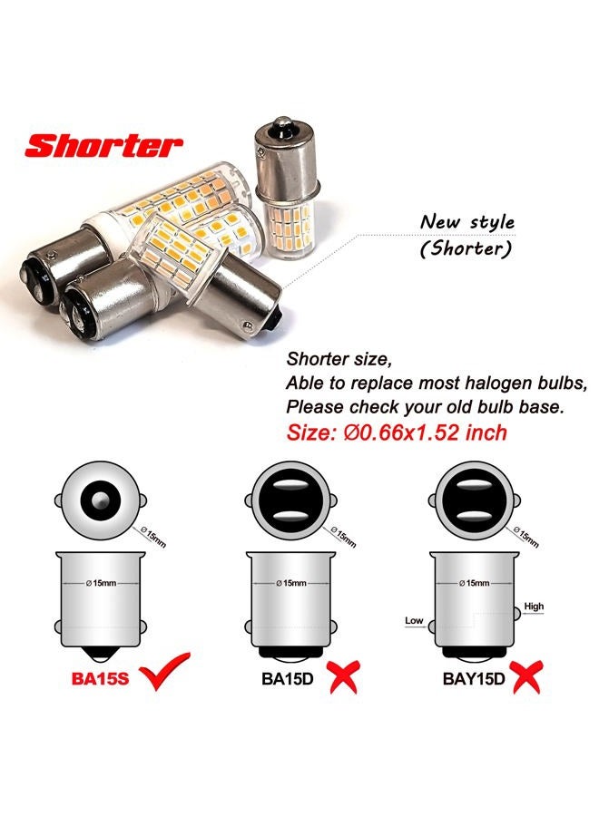 Ziomitus BA15S Led 12V Landscape RV Camper Interior Light Bulbs, P21W 1156 1141 2700k Warm White,DC Bayonet Single Contact Base BA15S Bulbs for Marine Boat Trailer Lights,5 Pack - Image 5