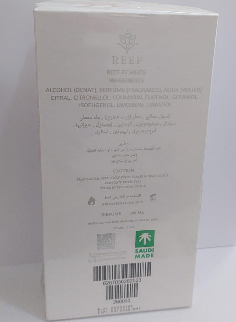 Reef 33 White Parfum 200ml - Image 3