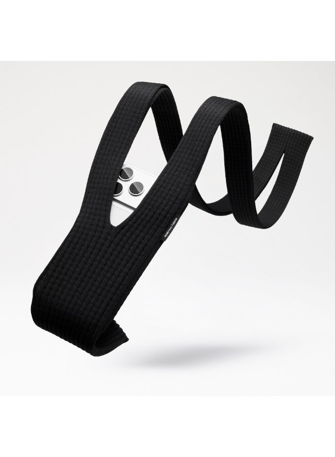 BlueFire 2025 Long-Strap 3D-Knit Stretch Phone Pocket Crossbody | Ultra-Light Shock-Absorbing Elastic Sleeve with Adjustable 80 cm Strap | Eco-Friendly Minimalist Long Version Pouch for Travel, Gym & Daily Essentials | Universal Smartphone Fit with Translucent Mesh - Image 5