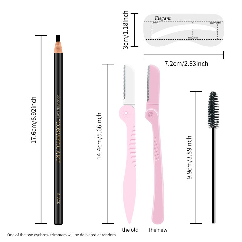 Ownest 6 Pcs Pull Cord Peel-off Eyebrow Pencil Tattoo Makeup and Microblading Supplies Set for Marking, Filling and Outlining, Waterproof and Durable Permanent Eyebrow Liner-Black - Image 2