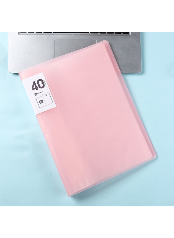 هاويماي ملف A4 لتخزين الكتب، حقيبة متعددة الطبقات لتخزين الأوراق والاختبارات، دفتر معلومات، لوازم طلابية ومكتبية بألوان موراندي - Image 1