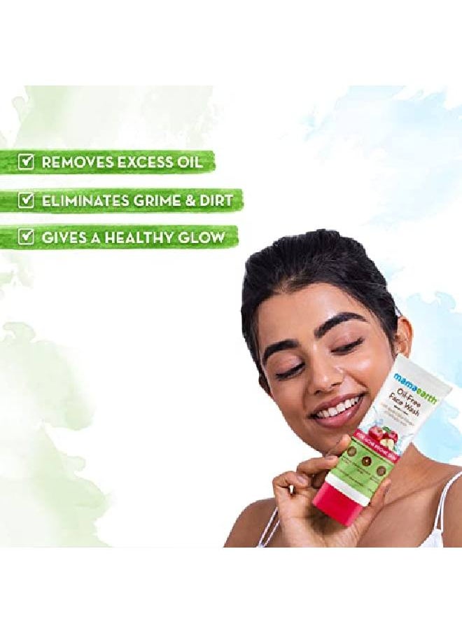 Mamaearth - Oil Free Face Wash for Oily Skin with Apple Cider Vinegar & Salicylic Acid for AcneProne Skin 100 ml - Image 1