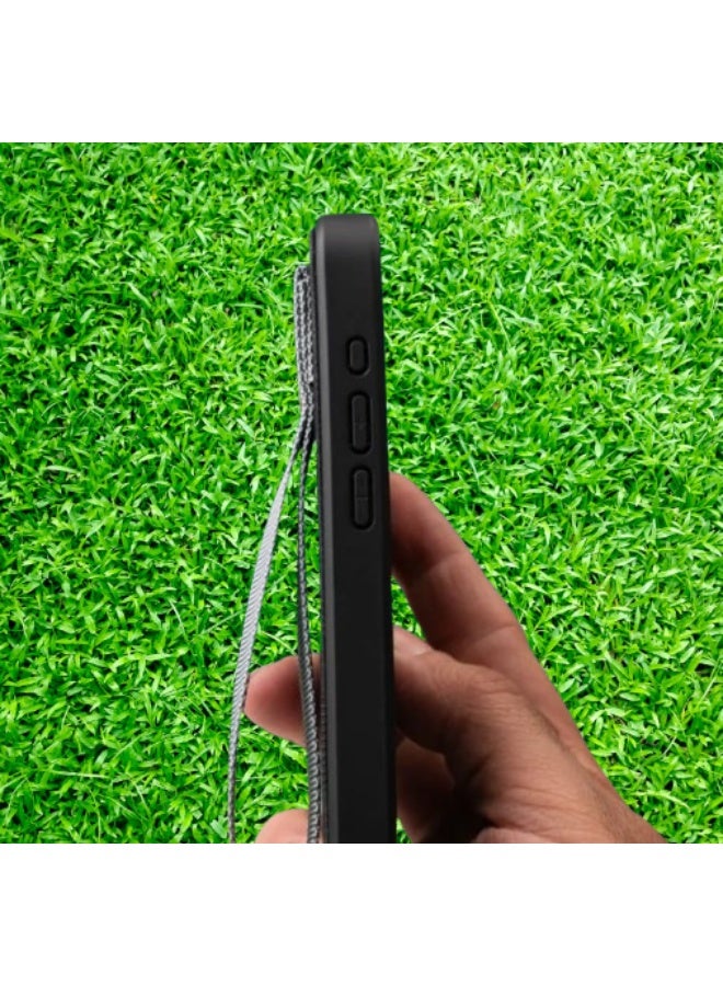 أتش دي دي جراب آيفون 14 برو ماكس بحزام يد لون ازرق - Image 4