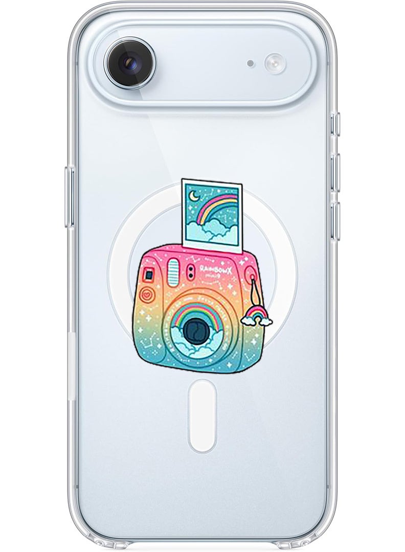 Theodor Magnetic Case for Apple iPhone 17 Air Compatible with MagSafe Wireless Charging, Shockproof Phone Bumper Cover - Polaroid - Image 1