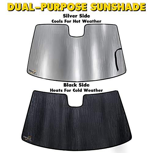 Galaxy Auto Shield Custom Fit Windshield Sun Shade for 2009 2010 2011 2012 2013 2014 2015 2016 2017 2018 2019 2020 Nissan 370Z Coupe, Roadster, Sunshade Privacy Accessories Blockout UV Reflector Protection - Made in USA - Image 3
