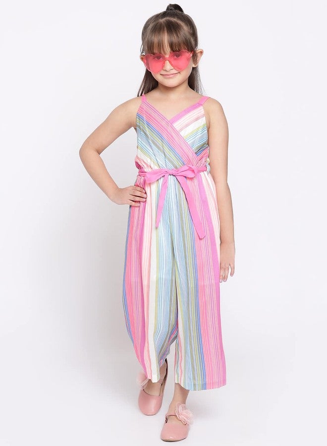 Nautinati nauti nati Girls Polyster Sleeveless Square Neck Jumpsuit - Image 5