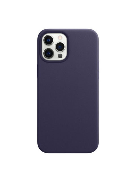 For Apple 12 Original Magnetic Mobile Phone Case Iphone11promax Real Leather Magsafe Protective Shell 11-Color:Official-Fancy-Violet-Applicable Model:For IPhone 12Promax (color Animation + Magnetic + Carton Packaging)