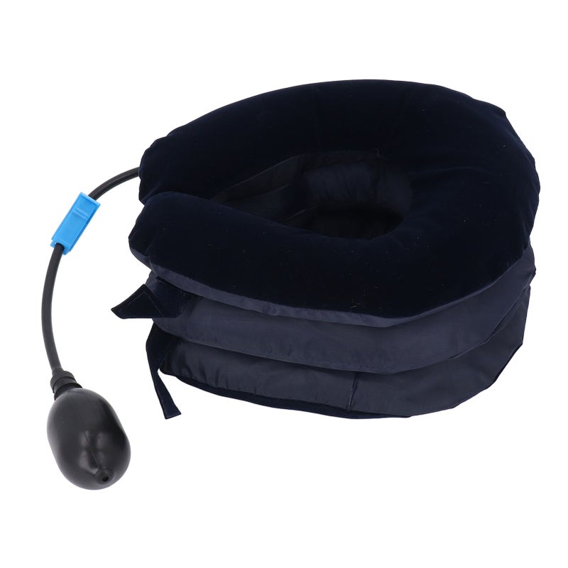 Neck Support Brace Stretcher Neck Decompression Inflatable Adjustable Cervical Traction Cushion Device for Working Home Blue - Image 5