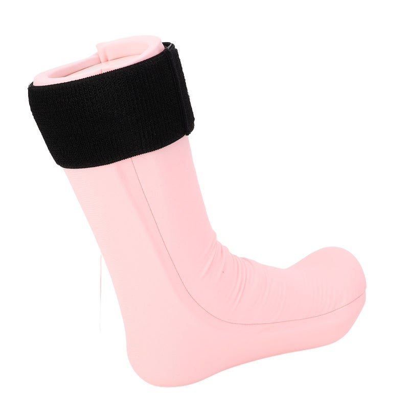 Foot Gel Pack Wrap Reusable Cold Hot Compression Sock for Plantar Fasciitis Sprains Swelling Postoperative Recovery Pink - Image 3