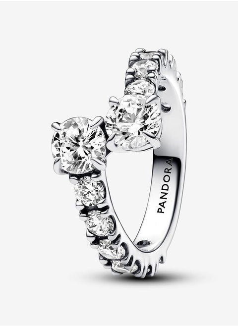 Pandora Brilliant Linked Rings