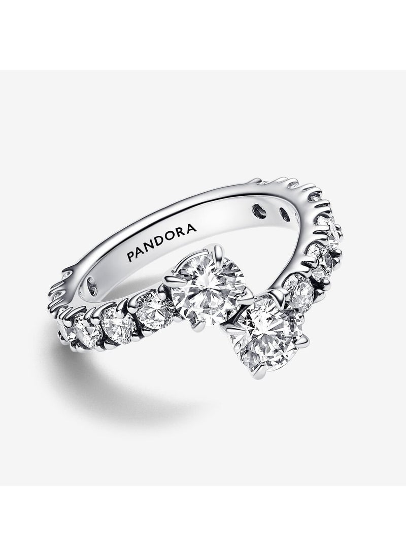 Pandora Brilliant Linked Rings
