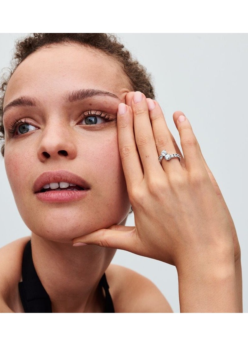 Pandora Brilliant Linked Rings