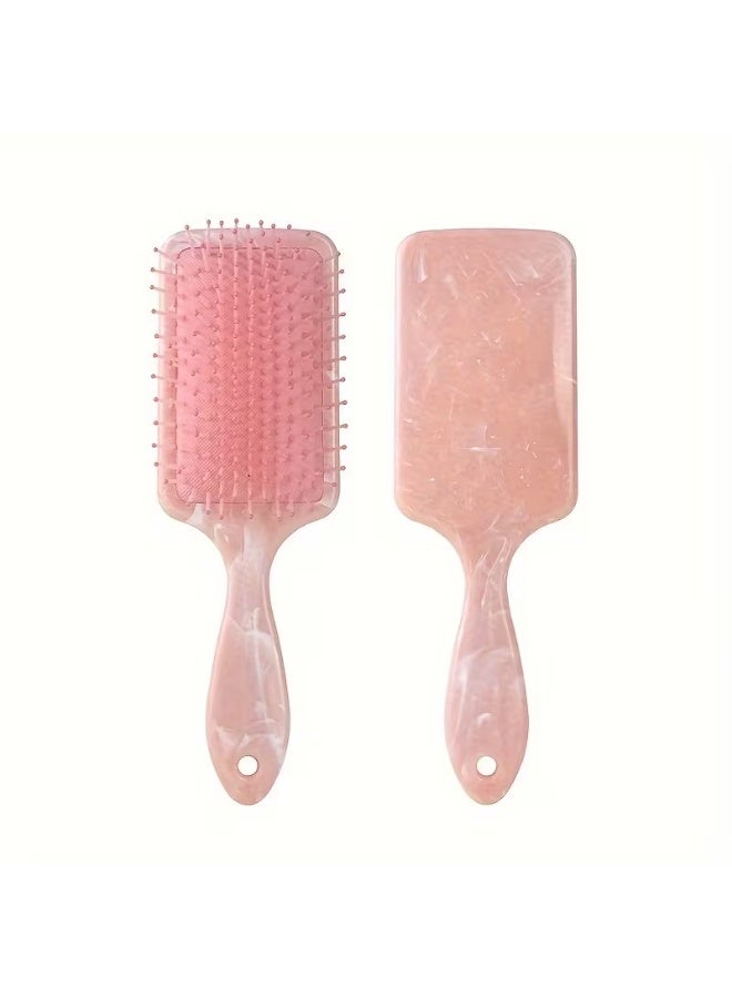 Goolsky 1pc Marble Pattern Air Cushion Comb Square Handle Head Massage Hairdressing Air Cushion Comb - Image 5