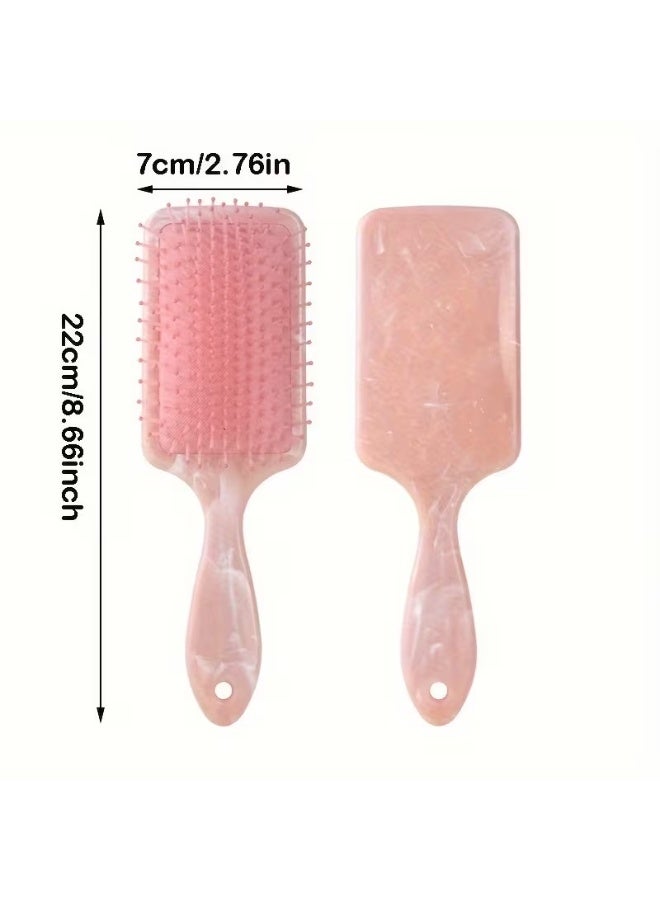 Goolsky 1pc Marble Pattern Air Cushion Comb Square Handle Head Massage Hairdressing Air Cushion Comb - Image 4