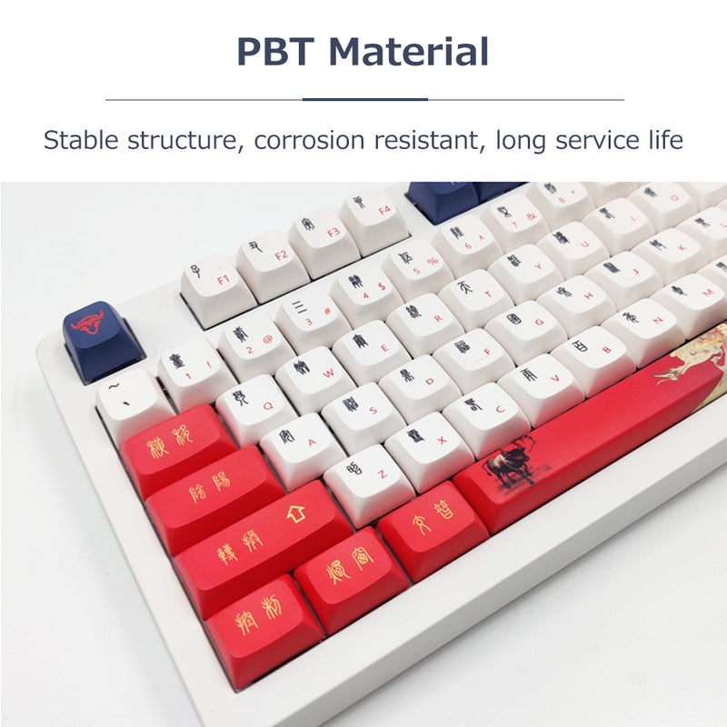iBlancod 112 Keys PBT Key Caps KDA Height Five-surface Thermal Sublimation Suitable for 61/87/104/108 Keys Mechanical Keyboard - Image 5
