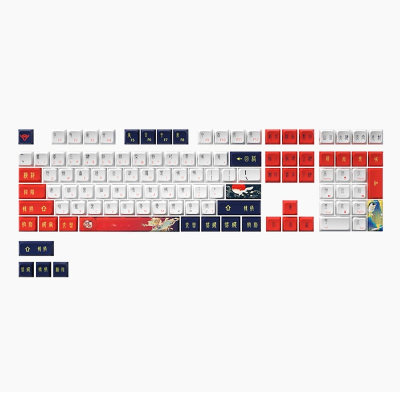 iBlancod 112 Keys PBT Key Caps KDA Height Five-surface Thermal Sublimation Suitable for 61/87/104/108 Keys Mechanical Keyboard - Image 1