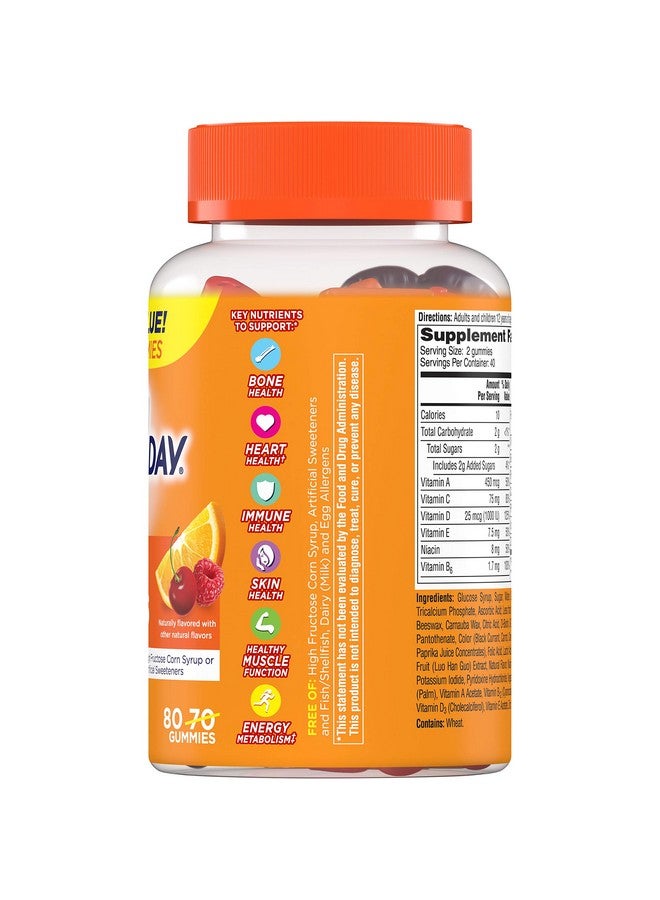 ONE A DAY Women?S Vitacraves Multivitamin Gummies Supplement With Vitamins A C E B6 B12 Calcium And Vitamin D 80 Count ; Pack Of 2 - Image 5