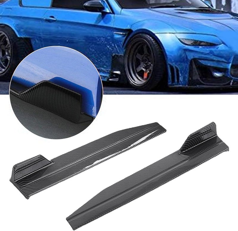 Side Skirt Winglets Diffusers, 560mm Left Right Side Skirt Rocker Splitters Diffuser Winglet Wind, Wings Canard Extension Rocker Splitter for Most Vehicles (#2) - Image 4