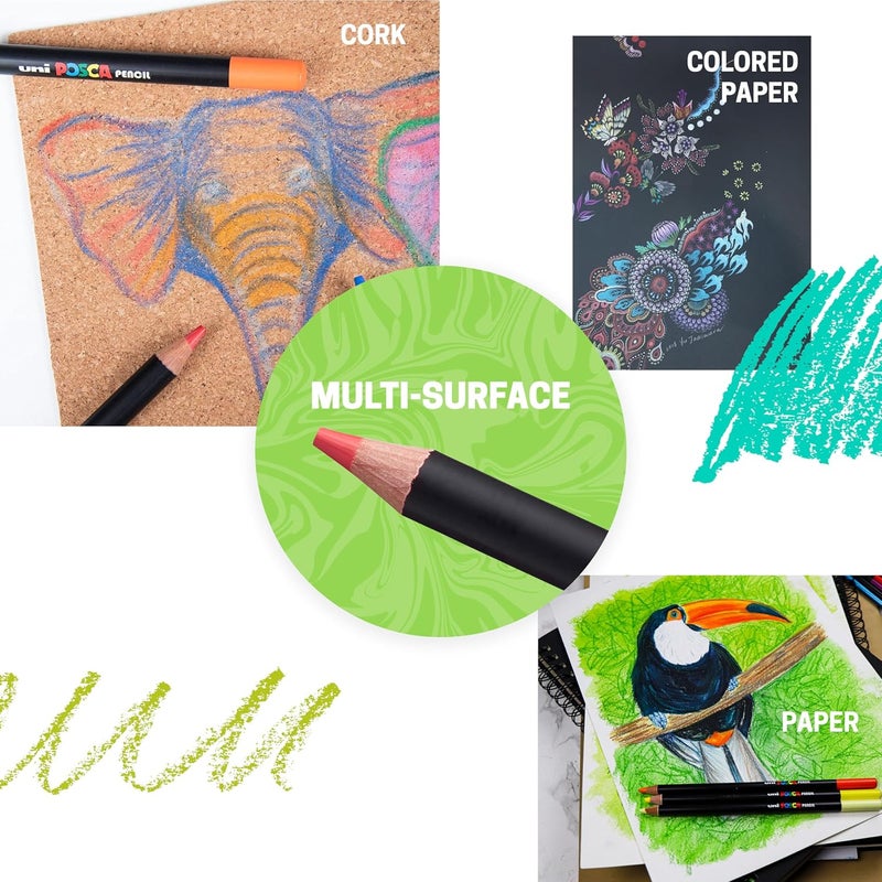 POSCA علبة ألوان زيتية من قلم بوسكا متعددة الألوان 36 وحدة حزمة 1 - Image 5