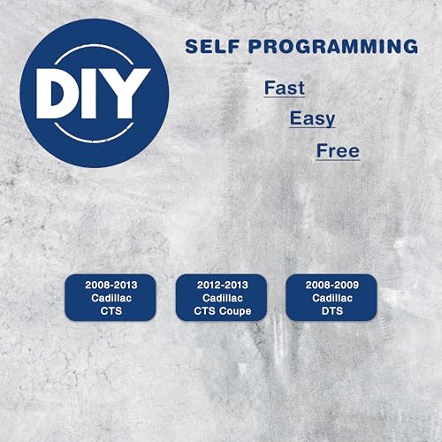 KeylessOption Key Fob Replacement for 2008 2009 2010 2011 2012 2013 2014 2015 2016 Cadillac CTS Coupe DTS Remote, 4-Button OUC6000066, Programming Guide Included - Image 3