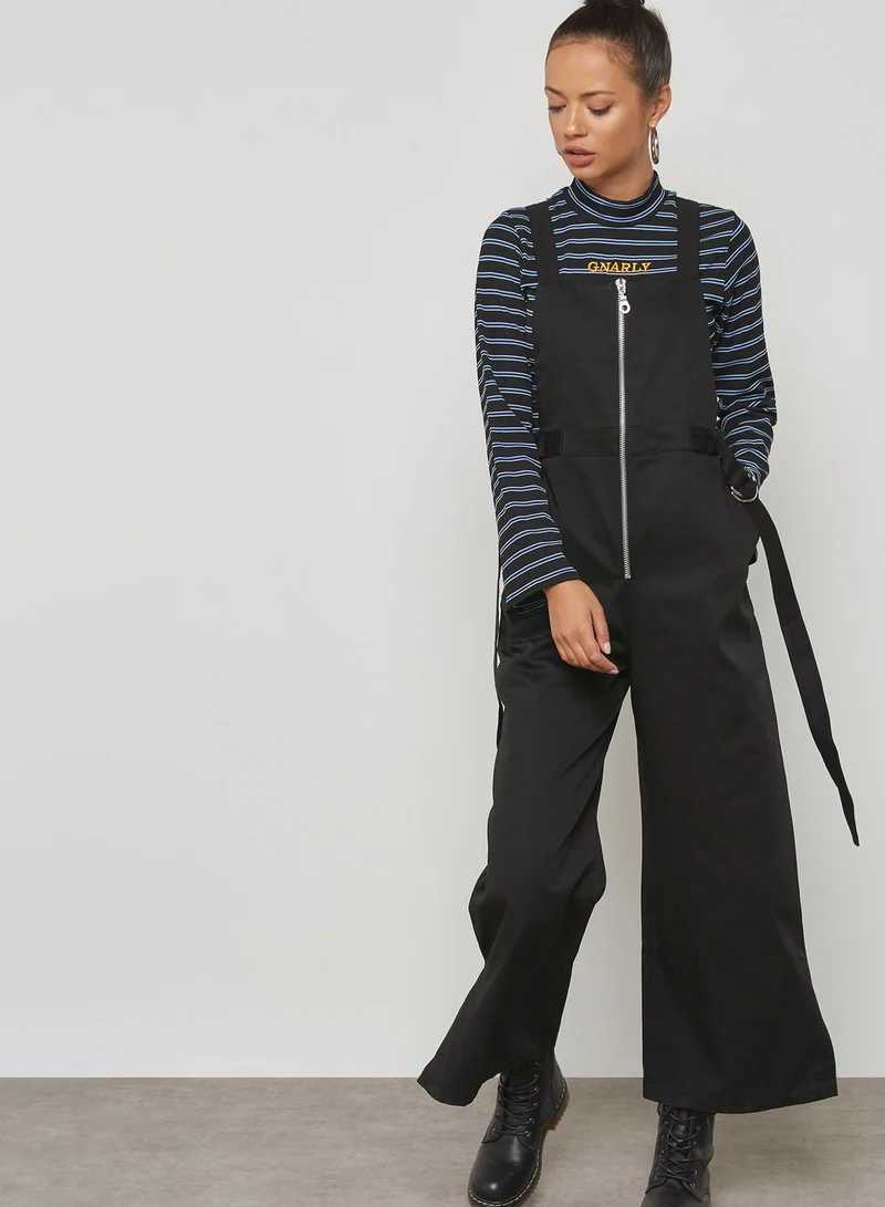 THE RAGGED PRIEST Zip Detail Dungrees