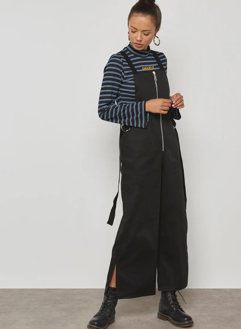 THE RAGGED PRIEST Zip Detail Dungrees