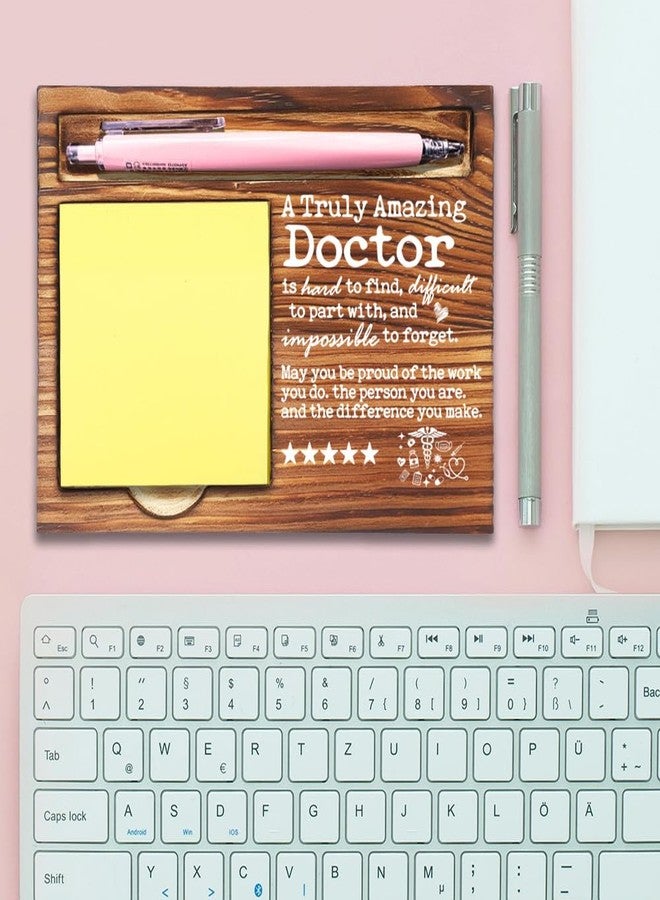 FOKCBOCM Doctor Appreciation Gifts for Women Men, Going Away Gift Retirement Gift for Doctor, A Truly Amazing Doctor, Self-Stick Note Pad Holders-DW19 - Image 3