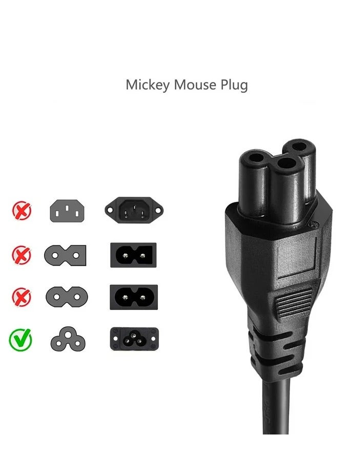 ARNOTEC 1.2m UK Standard C5 Laptop Power Cord – BS1363 Plug to Mickey Mouse C5 Connector, Compatible with Acer/Dell/HP/Lenovo/Asus/Toshiba and More - Image 2