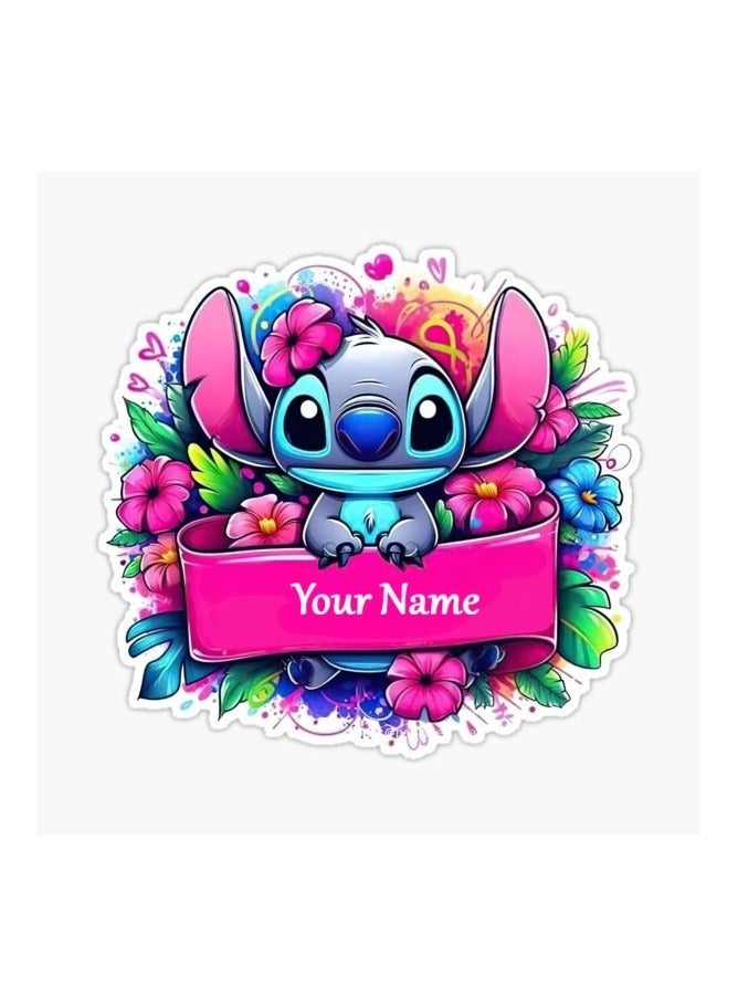STITCH Customized Stitch Character Resin Keychain with Name – Custom Name Tag, Unique Personalized Gift for Women, Men, Kids | Handmade Keyring Names or Initials | Special Keepsake for Bags, Car Keys, Pouches - Image 4