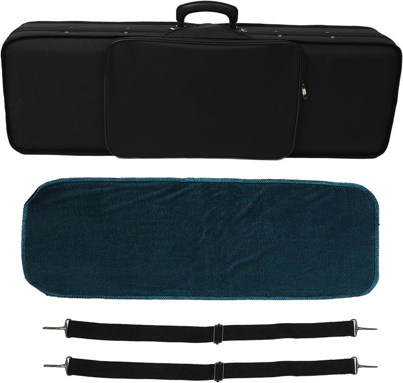 PERLMAN Full Size Violin Hard Case � Oxford Cloth Rectangle Case with Backpack Straps, Foam Lining & Accessory Pockets (1/2) - Image 3